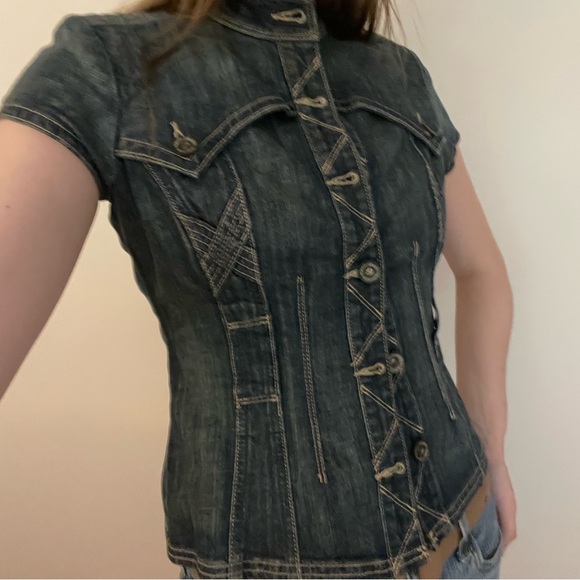 Y2K Jean Jacket/ Shirt! - Picture 7 of 7